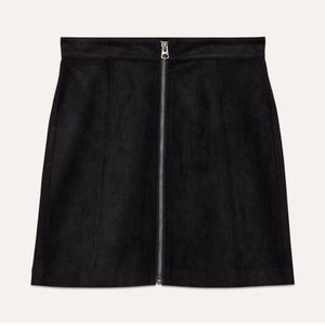 Aritzia Wilfred Suede Zip Up Skirt